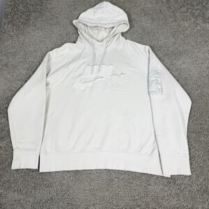 Nike Sportswear Block Futura Hoodie Mens Extra Large Off White Pullover Club